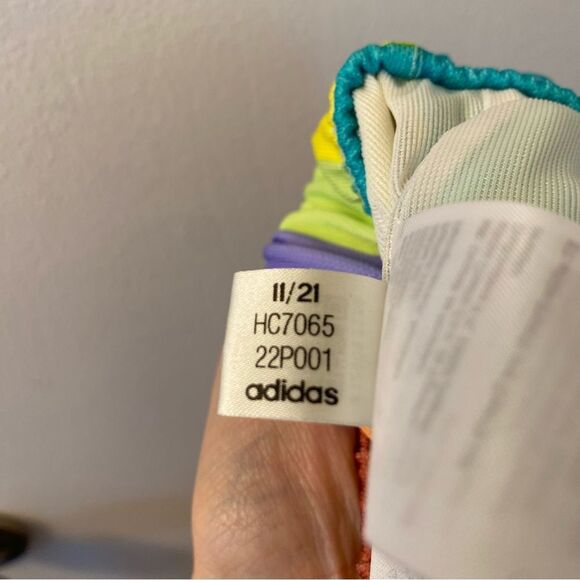 Adidas Surf Shorts Colorblock Patchwork bright bold rainbow colorful Women's M - Picture 7 of 13